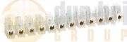 DBG 520.003/5 12-Way 15A Flexible Connector Strip (WHITE) - Pack of 5