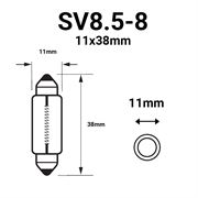 SV8.5-8 11x38mm (C5W)