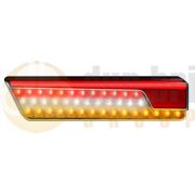LED Autolamps 355ARWML 355 Series LH LED REAR COMBINATION Light with DYNAMIC INDICATOR & REVERSE (Fly Lead) CHROME 12/24V