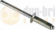 DBG 4.8 x 16mm Serrated Standard Flange Open End Rivet - A2 Stainless Steel - Pack of 100 - 1028.5130/100