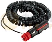 PRO-CAR 67837000 8A Universal Plug with 3m Coiled Extension Cable 12/24V
