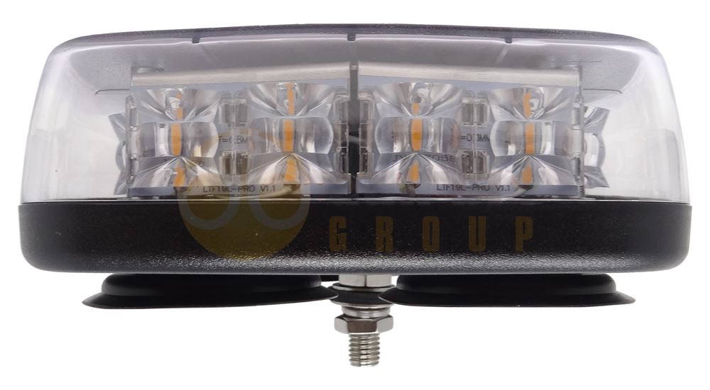 DBG MB12 297mm SINGLE BOLT AMBER/CLEAR LED Mini Lightbar R65 12/24V