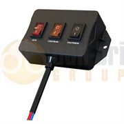 Durite 0-443-98 3-Way Lightbar Switch Panel 12/24V