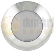 LED Autolamps 7530 Series 30-LED Round Interior Light (75mm) Chrome Bezel 24V - 90 Lumens - 7530Opaque