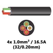DBG 4 Core Thinwall PVC Automotive Cable 4x 32/0.20 1.0mm² 16.5A