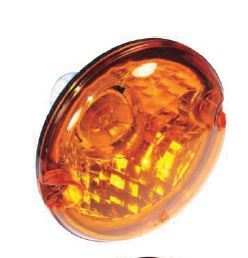 Perei/LITE-wire 95 Series (95mm) Round Opticulated BULB FRONT INDICATOR Light Packard Timer 12V - FL24OPT12V