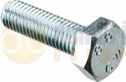 DBG M10 x 1.25 x 40mm Fine Thread Hex Setscrew - Zinc Plated HT Steel (Grade 8.8) - Pack of 50 - 1024.5362/50