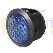Durite 0-607-32 Round 20mm BLUE PUSH-FIT LED Warning Light 12/24V