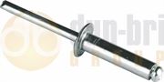 POP® 6.4 x 25mm Standard Flange Open End Rivet - Aluminium - Pack of 250 - 1028.5422/250
