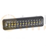 LED Autolamps 200 Series (200mm) Slim LED REAR COMBINATION Light with REVERSE Black Bezel Fly Lead 12/24V - 200BIRSTME
