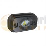 LED Autolamps 7709 Series 3-LED Heavy-Duty Compact Black Scene Light BLUE 12/24V - 302 Lumens - 7709BMB