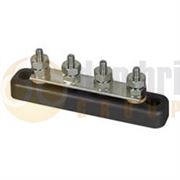 Durite 0-005-51 4-Stud Tin-Plated Copper Bus Bar with 4 x 3/16” UNF Studs - 100A