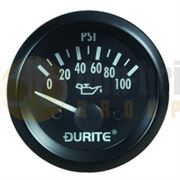 Durite 0-523-67 Oil Pressure Gauge (90° Sweep Dial) 24V