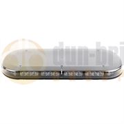 ECCO/Britax A551.00.LDV 400mm SINGLE BOLT AMBER/CLEAR LED Mini Lightbar R65 12/24V