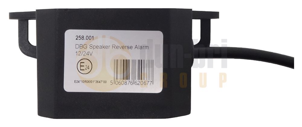 DBG 258.001 SPEAKING REVERSE Alarm 97dB(A) (Fly Lead) IP67 R10 12/24V