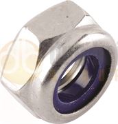 DBG M4 'T' Type Nylon Insert Locking Nut - A2 Stainless Steel - Pack of 100 - 1025.2001/100
