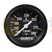 Durite 0-533-73 Water Temperature Gauge (270° Sweep Dial) 100-280° Fahrenheit