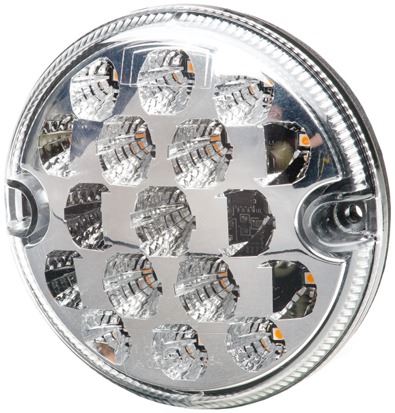 DBG 386.001C Valueline 95mm LED INDICATOR Light CLEAR (Fly Lead) 12/24V