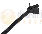 DBG Panel Mounted Cable Ties 100mm x 2.5mm Black (Pack of 100)