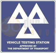 DBG VEHICLE TESTING STATION Sign 600x600mm (Foamex) - Pack of 1
