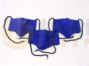 DBG Reusable Washable Cotton Tie Cord Face Mask - Blue (Pack of 3) - 800.FMU/3