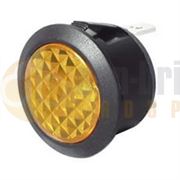 Durite 0-607-40 Round 20mm AMBER PUSH-FIT LED Warning Light 12/24V