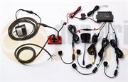 Amber Valley AVBSK3 LEFT TURN Ultrasonic Blind Spot Kit (4 Sensors, Speaking Alarm, Speed Sensor, Turn Trigger & In-Cab Display) 12/24V
