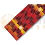 Avery Dennison V-6722B RED Reflective Rigid Grade Contour Tape (Segmented) 50m Roll - Pack of 1