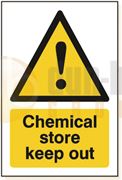 DBG CHEMICAL STORE Sign 360x240mm (Foamex) - Pack of 1