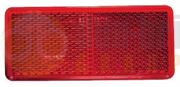 DBG 350.714 RED Self-Adhesive Rectangular REAR Reflector - Pack of 10