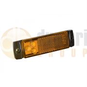 LED Autolamps 129AM LED SIDE MARKER Light with REFLECTOR (Fly Lead) 12/24V
