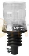 LAP Electrical LKB040C FLEXI DIN POLE MOUNT AMBER/CLEAR LED Beacon R65 10-30V