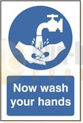 DBG WASH YOUR HANDS Sign 360x240mm (Foamex) - Pack of 1