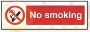 DBG NO SMOKING Sign 360x120mm (Self Adhesive) - Pack of 1
