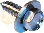 DBG 4.2 x 19mm 'ACME'  Hex Head Screw with Captive Washer - Zinc Plated Steel - Pack of 100 - 1027.86757/100