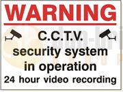 DBG WARNING CCTV Sign 480x360mm (Foamex) - Pack of 1