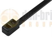 DBG Double Loop Head Cable Ties 200mm x 4.8mm Black (Pack of 100)