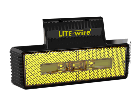 PEREI/LITE-wire PL.115.S.17 115 LED SIDE MARKER / CAT 5 INDICATOR Light with REFLECTOR & BRACKET (Superseal) 12/24V