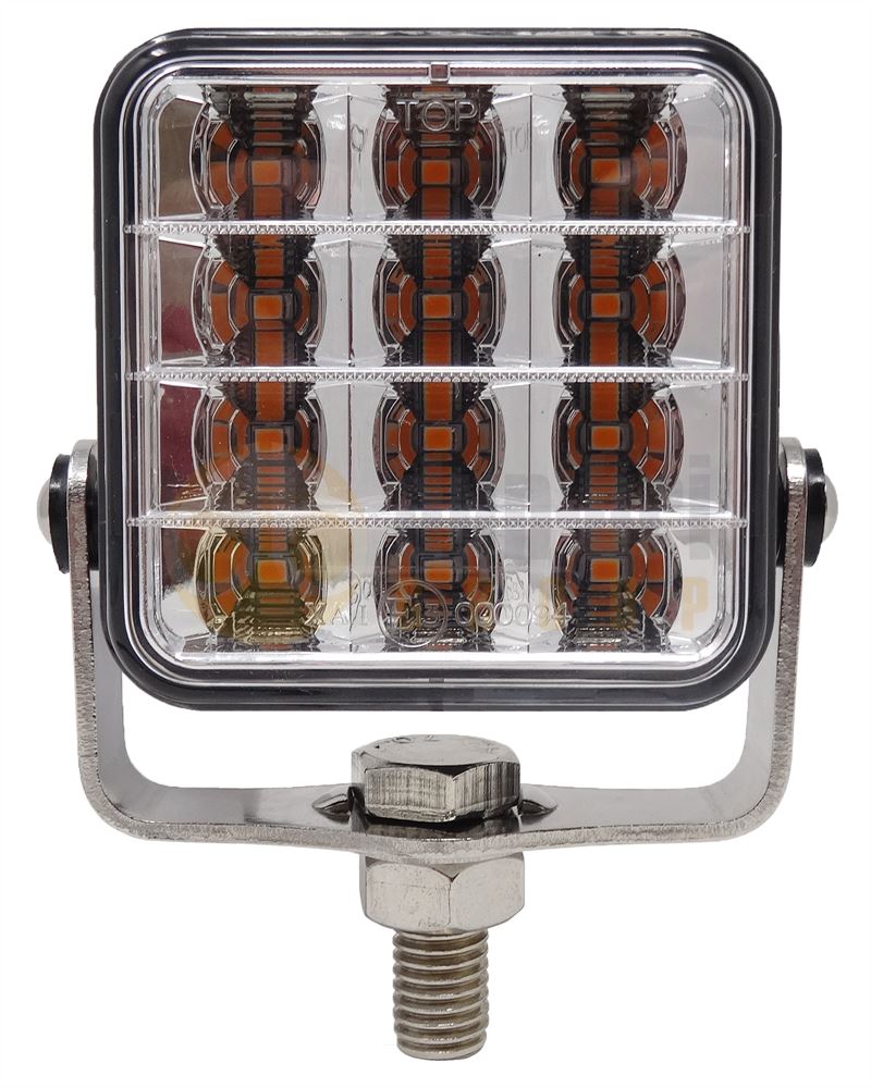 DBG M34 Series 12-LED Amber Directional Warning Module [Fly Lead]