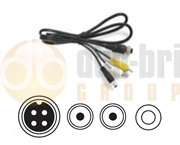 Brigade AC-024 Adapter Cable - AV/Phono to Select Monitor