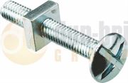 DBG M6 x 20mm Roofing Bolt with Square Nut - Zinc Plated Steel - Pack of 100 - 1024.5042/100