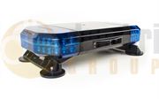 Redtronic FX1DS105FIBSM1BB Double-Stack DSFX-X 550mm BLUE/BLUE Magnetic Mount 48 Module LED Lightbar with Siren & Speaker R65 12/24V