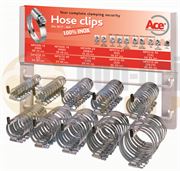 ACE® 4192 140pc Stainless Steel Hose Clips Dispenser Rack