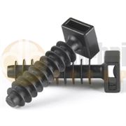 DBG Masonry Cable Tie Mounts 40mm Black (Pack of 50)
