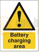 DBG BATTERY CHARGING AREA Sign 360x240mm (Foamex) - Pack of 1