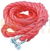 Draper 4000kg Capacity 3.7m Tow Rope with Warning Flag Red - 65297