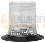 LAP Electrical LKB050C THREE BOLT AMBER/CLEAR LED Beacon R65 10-30V